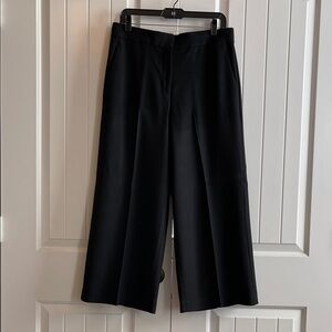 Ann Taylor Dark Gray and Black Cropped Pants